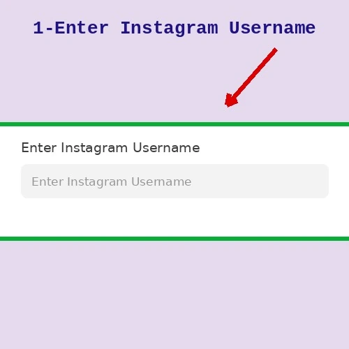Enter Instagram username in the DP downloader